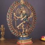 Exquisite Nataraja Brass Statue with OM - 25" Height | Elevate Your Space | Jaipurio